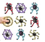 Valentines Day Gifts for Kids 8 Packs Transformable Fingertip Chain Robot Toy DIY Deformation Robot Deformed Mechanical Toy for Kids Adults