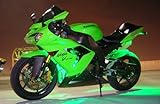 Green 4 Pc LED Neon Motorcycle Lighting Kit