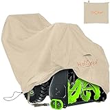 HOMEYA Snow Blower Cover, Heavy Duty 600D PVC Coated Oxford, Waterproof & UV Protection Outdoor Snowblower Cover, Universal Size for Most Electric Two Stage Snow Throwers - 51.2''L×33.1''W×35.8''H