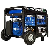 DuroMax XP13000HX Dual Fuel Portable Generator-13000 Watt Gas or Propane Powered Electric Start w/CO Alert, 50 State Approved, Blue