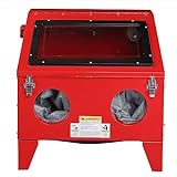 40 Gallon Portable Bench Top Sand Blasting Cabinet Blast Cabinet Air Sandblaster with Spray Gun Steel Air Compressor Delivery 60-125PSI/6-25CFM