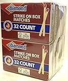 GreenLight Diamond Strike on Box Matches, 32 Count (Pack of 10)