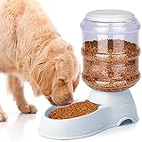 Automatic Dog Feeders, Dog Feeder Dispenser for Large Dogs, 3 Gallon Gravity Automatic Dog Cat Feeder Station, Dry Food Storage Container Bowl for Adult Dogs