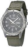 Casio Men's Stainless Steel Solar Powered Cloth Strap, Green, 22 Casual Watch (Model: MTP-S120L-3AVCF)