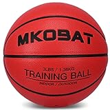 MKOBAT 3LBS 29.5' Weighted Basketball Size 7 Indoor Outdoor Heavy Weight Training Basketball for Improving Ball Handling Shooting Passing and Training Dribbling Drills