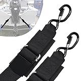 Boat Trailer Transom Straps with Latching Hooks - Heavy Duty 2' x 48' Adjustable Straps for Trailering - Ultimate Marine Tie Downs Accessories for Boating Safety & Jet Ski 1200lbs Break Strength