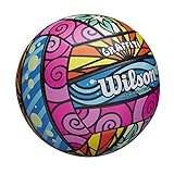 Wilson Sporting Goods Graffiti Volleyball- Pink/Blue/Yellow,1 Pack - OS,WTH4634ID