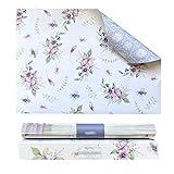 Scented Drawer Liners for Dresser 8 Sheets, Cabinet Liners for Shelves, Double-Sided Pattern Shelf Paper, Non Adhesive Shelf Liners for Bathroom & Closets (Linen Scent) 16.5' X 22.8'