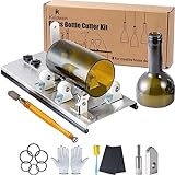 Glass Bottle Cutter, Upgrade Bottle Cutter & Glass Cutter Kit for Bottles, Wine Glass Bottle Cutter Tool to Cut Bottles Wine Beer Liquor Whiskey Champagne (Only for Round Bottles)