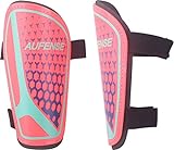 Aufense Soccer Shin Guards for Toddlers Kids - Durable Shin Pads with Adjustable Straps for Ages 2-14 Boys and Girls (Pink, M)