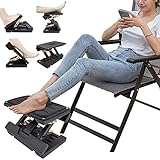 Adjustable Office Foot Rest Under Desk at Work,Foot Rest for Chair,Multiple Heights Can Adjustment(Black）