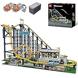 Mould King 11012 Roller Coaster Building Kit, Amusement Park Funfair Track Construction Blocks Toys with Motors, Ideal Gift Toy for Adult/Kids Age 8+ (3238 Pieces)