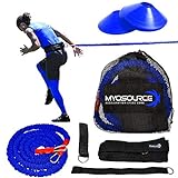 Acceleration Speed Cord Bungee Multi-Sport Resistance Training - Improve Strength, Power, Agility – 3 Belt Sizes (S, M, L) Available - Comfort, Efficiency – Kinetic Bands (Small 31 inch Waist or Less)