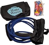 Water Waves Balloon Launcher - 3 Person Balloon Slingshot - Up to 120 Yards - 150 Balloons Included Blue