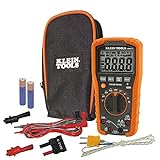 Klein Tools MM600 Multimeter, Digital Auto-Ranging, AC/DC Voltage and Current, Temperature, Frequency, Continuity, More, 1000V