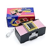 ACMEMAKE 2 Decks Automatic Card Shuffler, Battery Operated Electric Shuffler with USB Cable, Playing Card Shuffler for Card Games, UNO, Blackjack, Texas Hold'em