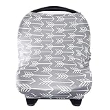 Nursing Cover Breastfeeding Scarf - Baby Car Seat Covers, Infant Stroller Cover, Carseat Canopy for Girls and Boys by Yoofoss