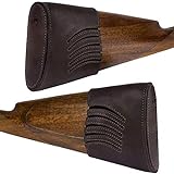 BRONZEDOG Waterproof Genuine Leather Recoil Pad Extendable Stock Shotguns Rifles Slip On Buttstock Cover Hunting Accessories