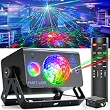 Party Lights Dj Disco Ball Light, LED Stage Strobe Lights Sound Activated with Remote Control for Xmas Club Bar Parties Holiday Christmas Birthday Wedding Home Decoration