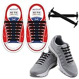 HOMAR No Tie Shoelaces for Kids and Adults Stretch Silicone Elastic No Tie Shoe Laces
