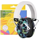 PROHEAR 032 Kids Ear Protection Safety Ear Muffs, NRR 25dB Noise Reduction Childrens Earmuffs, Adjustable Headband Hearing Protectors for Sports Events, Concerts, Racing, Airports - Graffiti Pattern
