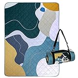 Exclusivo Mezcla Waterproof Picnic Blankets 3-Layer 60x80 INCH Large Sandproof Beach Blanket Foldable Outdoor Blanket for Camping on Grass Picnic Mat