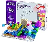 E-Blox Building Blocks STEM Circuit Kit, 120 Projects, Build Your Own Sound Machine & Radio, Build Real Working FM Radio & Listen to Favorite Station, Science, Birthday Gift, Boys, Girls, 8+
