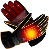 Electric Heated Gloves for Men Women Waterproof Touchscreen Rechargeable Heating Gloves,Outdoor Indoor Battery Powered Hand Warmer Glove for Motorcycling Camping Fishing