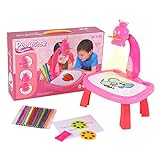 STWM Projector Painting Set for Kids, Child Trace and Draw Projector Toy Learn to Draw Playset for Toddlers, Graffiti Children Projection Drawing Board, Kids Projector Table Toys Drawing Board for 3+
