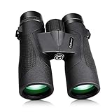 SkyGenius 10x42 Binoculars for Bird Watching, Antifog Waterproof Binoculars for Adults, Bak-4 Roof Prism Quick Focus HD Binoculars for Sporting Event Sightseeing with Strip