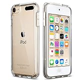 ULAK iPod Touch 7 Case, iPod Touch 6 & 5 Case, Transparent Slim Hybrid TPU Bumper/Scratch Resistant Hard PC Back, Corner Shock Absorption Case for iPod Touch 5th 6th 7th Generation, Clear