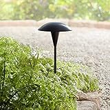 John Timberland Large Mushroom 18' High Black Low Voltage LED Path Light