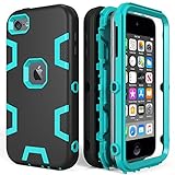 iPod Touch Case , iPod Touch 6th Gen Case , Anti-Scratch Anti-Fingerprint Heavy Duty Protection Shockproof Rugged Cover Apple iPod Touch 2019,Blue