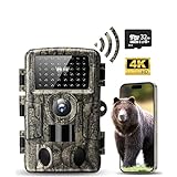 MRSCRET Trail Camera, 4k 60MP Game Camera with Night Vision Motion Activated Waterproof IP66,Trail Cam, Trail Camera Sends Picture to Cell Phone, 32GB MicroSD Card, 0.1s Trigger Speed 65FT Distance