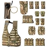 MT Rifleman Set, Military Fighting Load Carrier Vest and Army FLC Pouches Multicam