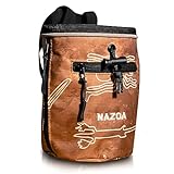 Chalk Bag for Rock Climbing - Bouldering Chalk Bag Bucket with Reflective Strip and 2 Large Zippered Pockets - Rock Climbing Gear Equipment - Pledging 10% Net Profit to Wildlife Conservation