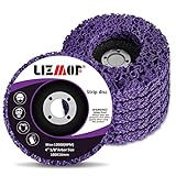 LIZMOF Stripping Wheel, Strip Discs for Angle Grinder, Rust Remover Wheel for Clean and Remove Paint Rust and Oxidation，4'' x 5/8'', 5PACK