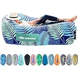 Chillbo Shwaggins Inflatable Couch – Cool Inflatable Lounger Easy Setup Inflatable Chair is Perfect for Beach Gear, Camping Fun and Festival Accessories.