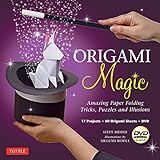 Origami Magic Kit: Amazing Paper Folding Tricks, Puzzles and Illusions: Kit with Origami Book, 17 Projects, 60 Origami Papers and DVD