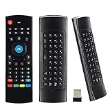 CHUNGHOP MX3 Air Mouse Mini Keyboard Wireless Remote, 2.4G Multifunctional Fly Mouse with Infrared Learning for Android Smart TV Box, 3-Gyro and 3-Gsensor, Projector HTPC Mini PC, PS3/4 Xbox 360