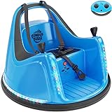 Bumper Buddy Ride On Electric Bumper Car for Kids & Toddlers, 12V 2-Speed, Ages 1 2 3 4 5 Year Old Boys - Remote Control, Baby Boy Riding Bumping Toy Gifts Cars, Toys Gift Toddler 12-18 Months Age Kid