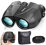Rodcirant 20x25 Compact Binoculars for Adults and Kids, Waterproof Binocular with Low Light Vision, Easy Focus Binoculars for Bird Watching
