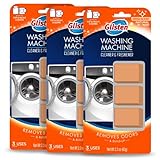 Glisten Washing Machine Cleaner and Freshener Deodorizer, Cleans Top Load and Front Load Washers, Fresh Scent, 9 Tablets
