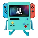 IRISFLY Stand for Nintendo Switch Accessories, USB Portable Dock Playstand for Nintendo Switch OLED Cute Case Decor (Blue)