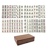 Jualyue Mahjong Set Chinese Mah Jong Game Travel Mini Mahjong Set for Kids Children Families Adults 149PCS