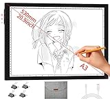 Light Board A3, 16.6×12.6inchs Light Pad, Side Button Design, 9 Levels/Stepless Dimming, Super Bright Light Box Widely for Tracing, Drawing, Weeding Vinyl, Diamond Painting etc