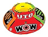 WOW World of Watersports UTO Starship 1 2 3 4 or 5 Person Inflatable Towable Part Deck and Part Cockpit Tube for Boating, 15-1110