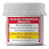 Dead Sea Warehouse – Amazing Minerals Mud Mask – 12.4 OZ – Dead Sea Mud Cleansing Mask – Mineral Rich – Helps Exfoliate, Purify, & Nourish Skin