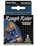 Contempo Rough Rider Studded Condom, Pack of 3