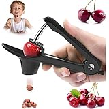 LePvo Cherry Pitter Tool, Cherry Pitter Remover, Fruit Pit Core Remover with Space-Saving Lock Design for Make Fresh Cherry Dishes, Cherry Pie and Jam and Cocktail CherriesCherries Corer Pitter Tool
